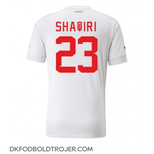 Billige Schweiz Xherdan Shaqiri #23 Udebane Fodboldtrøjer VM 2022 Kortærmet